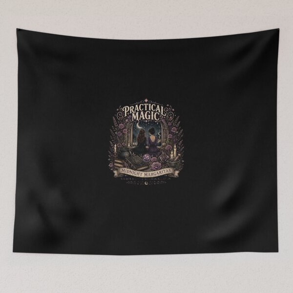 Item preview, Practical Magic Midnight Margaritas Witchy House T-Shirt designed and sold by EnriquetaBritta.
