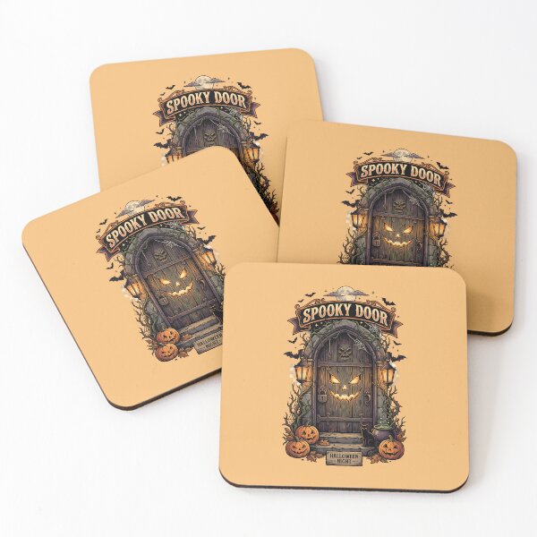 Item preview, Spooky door - Halloween night designed and sold by ParadoxParadox.