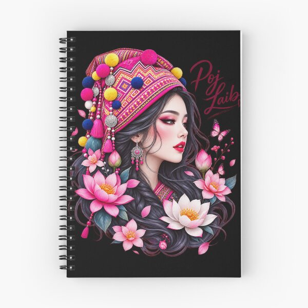 Item preview, Poj Laib Hmong Woman Lotus Butterfly Art-3 designed and sold by EnriquetaBritta.