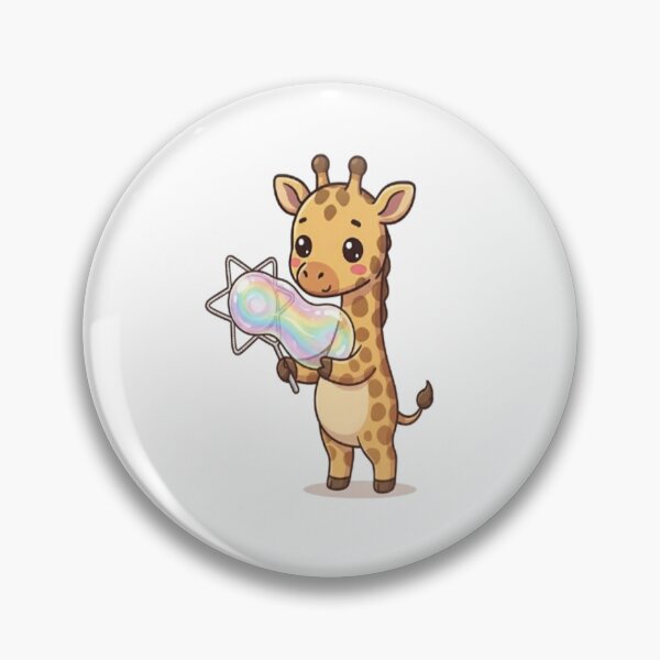 Item preview, Cute Giraffe Blowing Soap Bubbles designed and sold by Ella_Sketch.