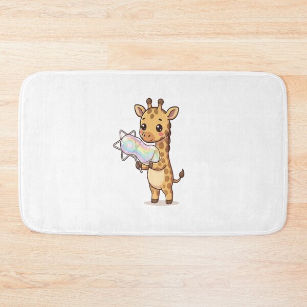 Item preview, Cute Giraffe Blowing Soap Bubbles designed and sold by Ella_Sketch.