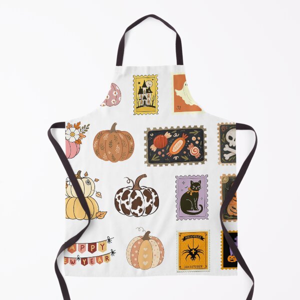 Item preview, Vintage Halloween Pumpkin Postage Stamp Stickers designed and sold by Butterfly Effect.