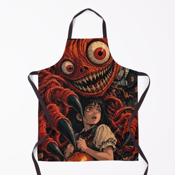 Item preview, The Giant Mutant Pumpkin Monster and Terrified Child - Spooky Dark Fantasy Halloween Art designed and sold by arfindo-indra.