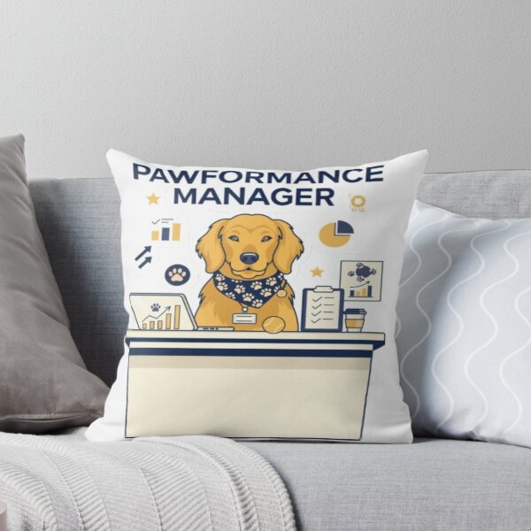 Item preview, Pawformance Manager – Funny Golden Retriever designed and sold by ClaussShop.