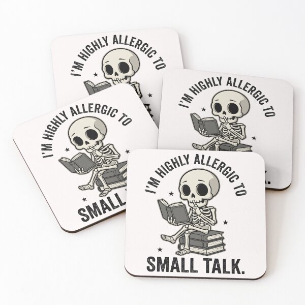 Item preview, m Highly Allergic To Small Talk   Funny Introvert Book Lover designed and sold by Emmatshirt1.