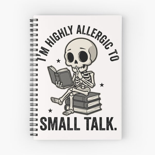 Item preview, m Highly Allergic To Small Talk   Funny Introvert Book Lover designed and sold by Emmatshirt1.