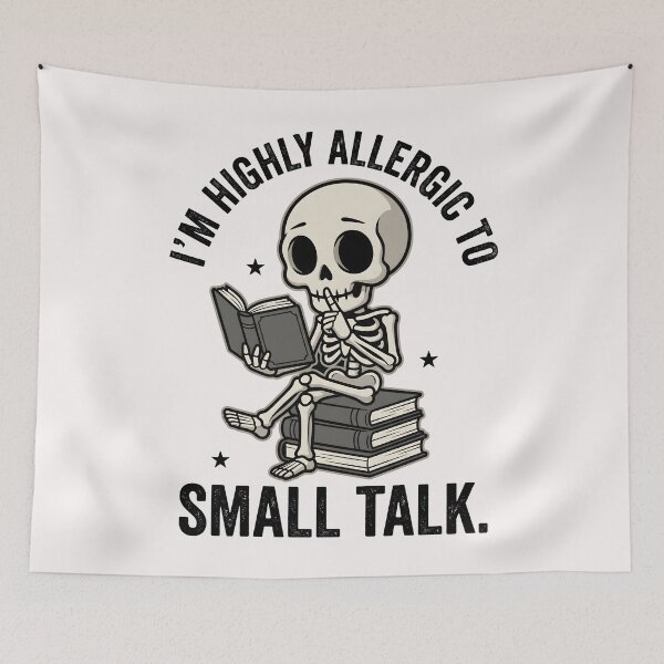 Item preview, m Highly Allergic To Small Talk Funny Introvert Book Lover designed and sold by Emmatshirt1.