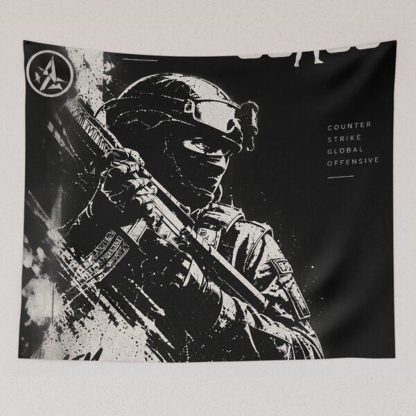 Item preview, Black & White Counter Strike Gaming Poster designed and sold by NBT-NOVA.