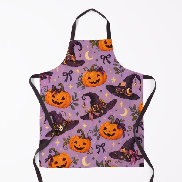 Item preview, Halloween Pattern: Witch Hat & Pumpkin designed and sold by DreamagineArtDesign.