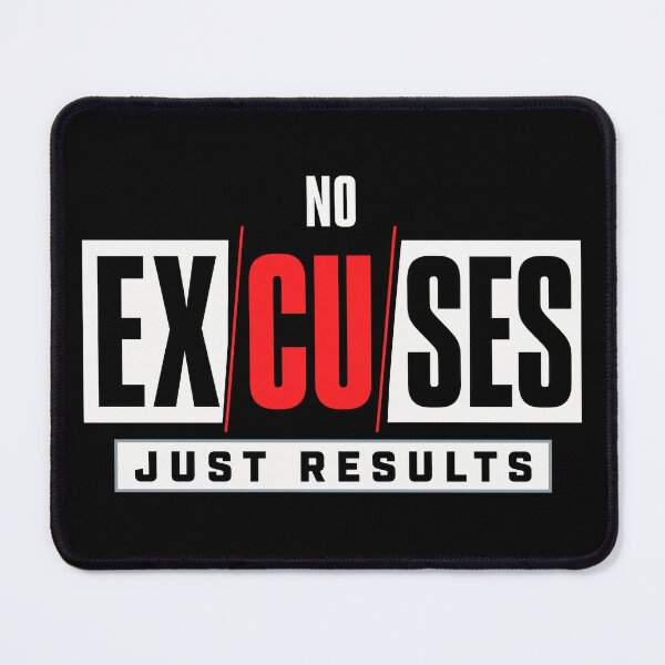 Item preview, No Excuses Just Results – Motivational Quote designed and sold by the-dovlat.