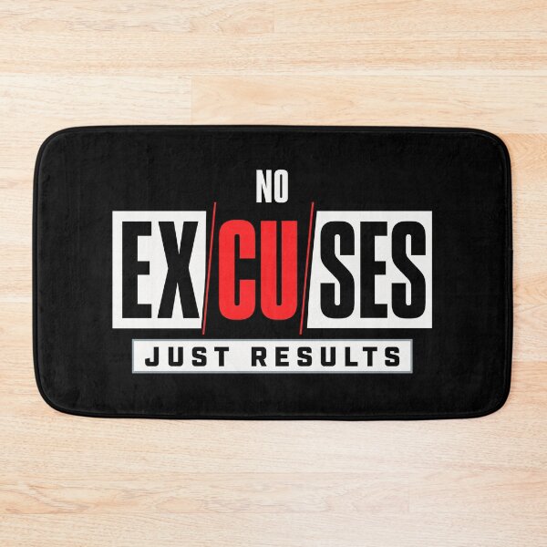 Item preview, No Excuses Just Results – Motivational Quote designed and sold by the-dovlat.