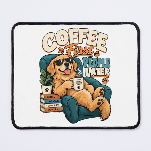 Item preview, Coffee first people Later dog lover funny designed and sold by BDLuck2021.