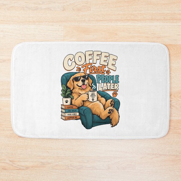 Item preview, Coffee first people Later dog lover funny designed and sold by BDLuck2021.