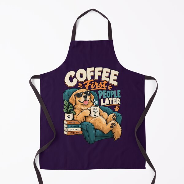 Item preview, Coffee first people Later dog lover funny designed and sold by BDLuck2021.