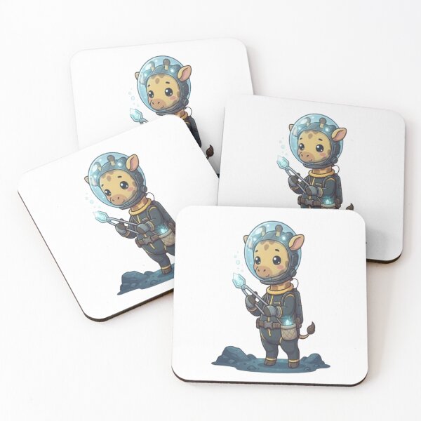 Item preview, Cute Giraffe Astronaut Moon Exploration designed and sold by Ella_Sketch.