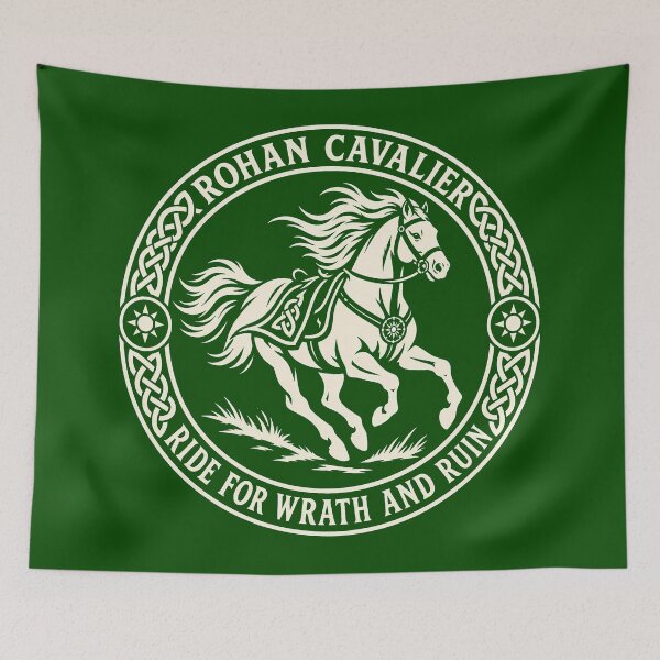 Item preview, Rohan Cavalier Negative Space Patch Design designed and sold by agearb.