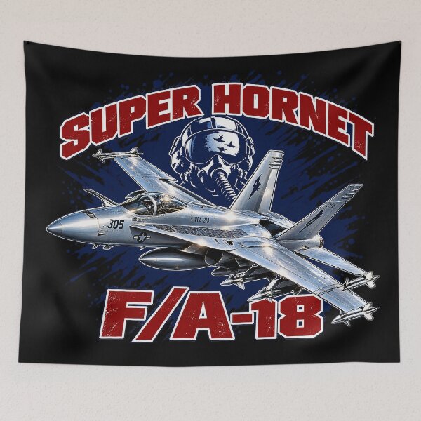 Item preview, F/A-18 Super Hornet Fighter Jet Aviation Military Design designed and sold by Aerolovers.