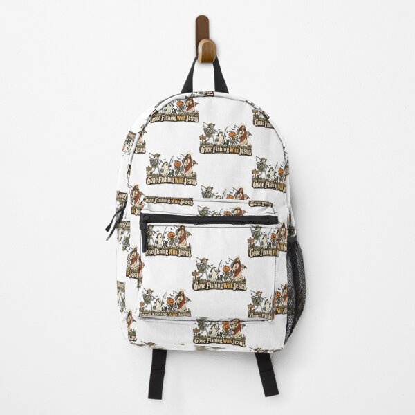 Item preview, Gone Fishing With Jesus Christian Funny Retro Outdoor Design designed and sold by SEINENGAPPI18.