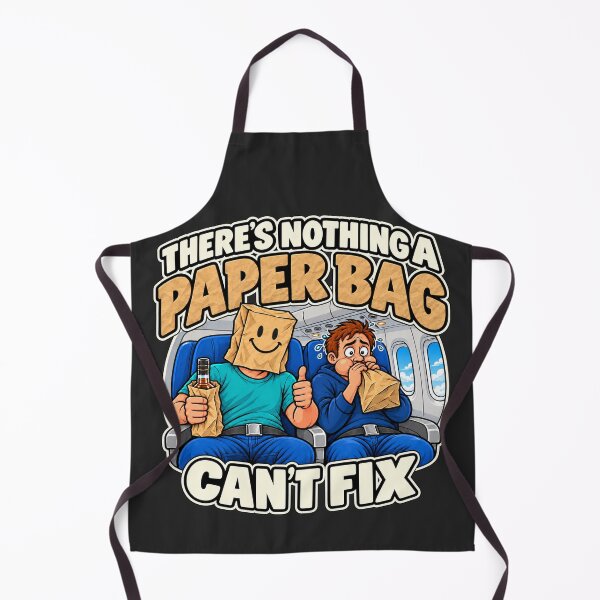 Item preview, Nothing a Paper Bag Can’t Fix – Airplane Humor designed and sold by RockyMemes.