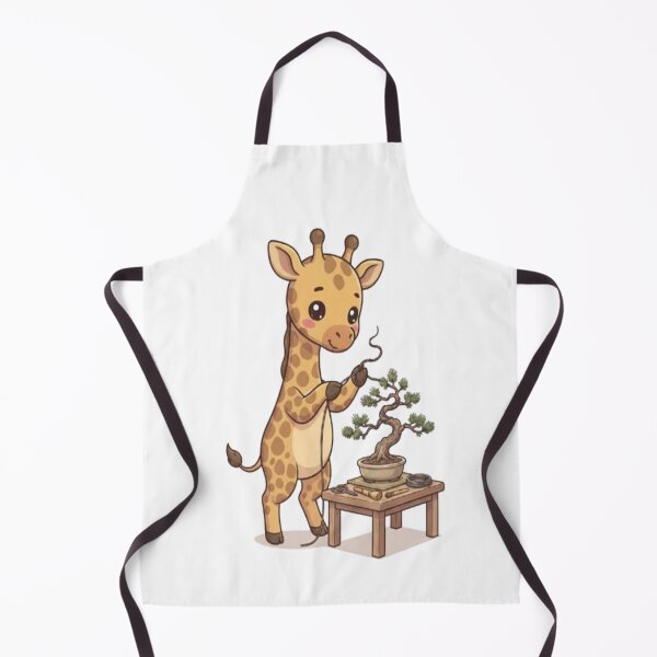 Item preview, Cute Giraffe Tending Bonsai Tree designed and sold by Ella_Sketch.