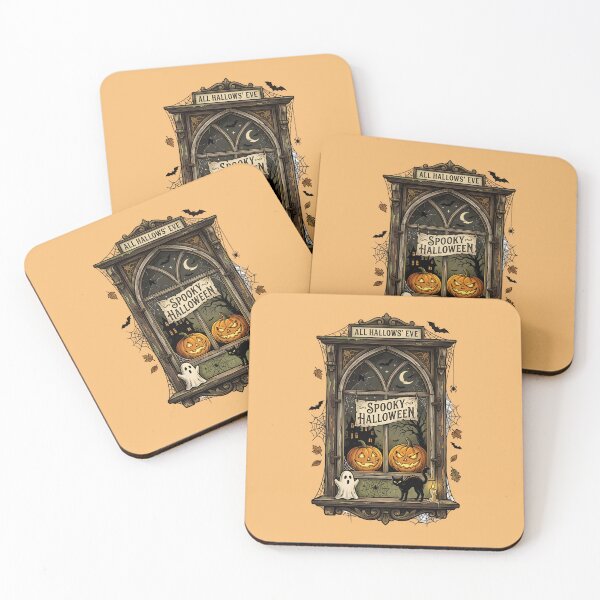 Item preview, Spooky window - Halloween night - All Hallows' Eve - Spooky Halloween designed and sold by ParadoxParadox.