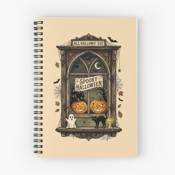 Item preview, Spooky window - Halloween night - All Hallows' Eve - Spooky Halloween designed and sold by ParadoxParadox.