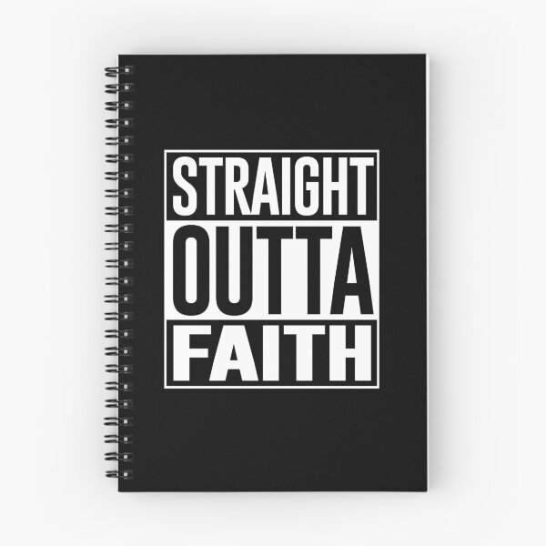 Item preview, Straight Outta Faith Christian Typography designed and sold by DriplineHowl.