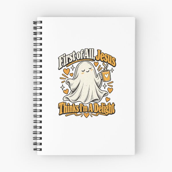 Item preview, First Of All Jesus Thinks Im A Delight Cute Ghost Retro Design designed and sold by SEINENGAPPI18.