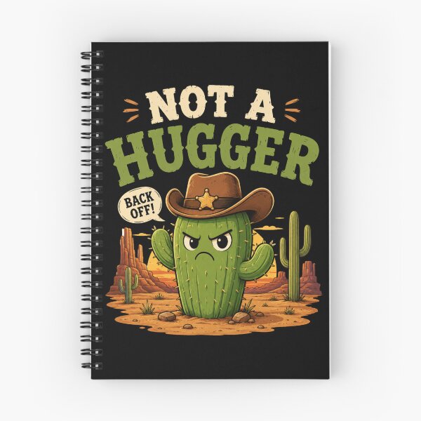 Item preview, Not A Hugger Sarcastic Cowboy Cactus designed and sold by TheEndDesign.