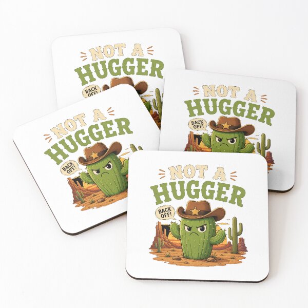 Item preview, Not A Hugger Sarcastic Cowboy Cactus designed and sold by TheEndDesign.