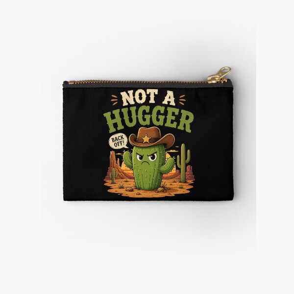 Item preview, Not A Hugger Sarcastic Cowboy Cactus designed and sold by TheEndDesign.