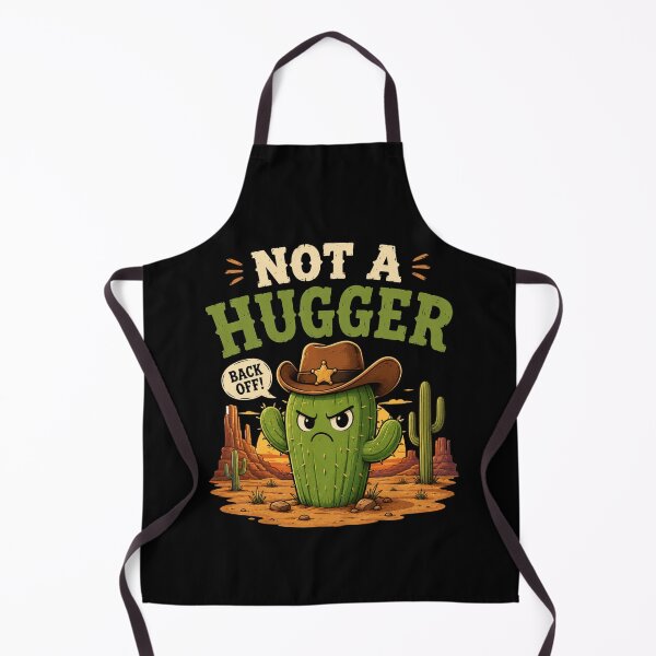 Item preview, Not A Hugger Sarcastic Cowboy Cactus designed and sold by TheEndDesign.