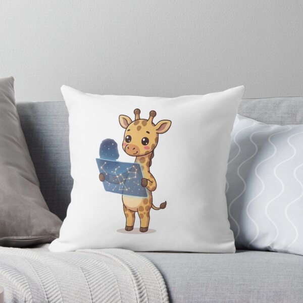 Item preview, Cute Giraffe Studying Constellation Map designed and sold by Ella_Sketch.