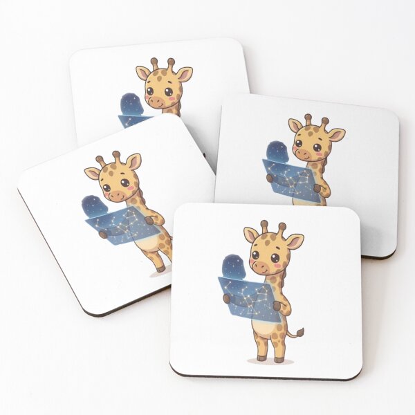 Item preview, Cute Giraffe Studying Constellation Map designed and sold by Ella_Sketch.