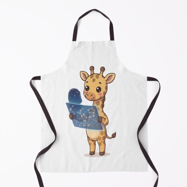 Item preview, Cute Giraffe Studying Constellation Map designed and sold by Ella_Sketch.