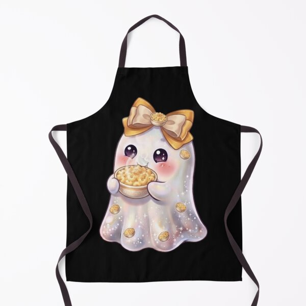 Item preview, Cute Kawaii Ghost Eating a Mac & Cheese Design / Cheesy Lovers / Funny Tops / Halloween / Foodie T-shirts mugs stickers phone case journal poster / Journaling designed and sold by TeenLake.