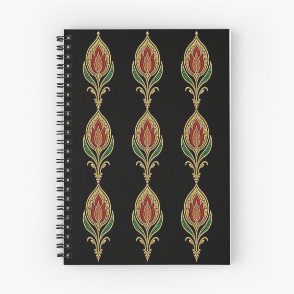 Item preview, Gold Ottoman Tulip Pattern Embroidery Art designed and sold by Breezes-of-Ida.