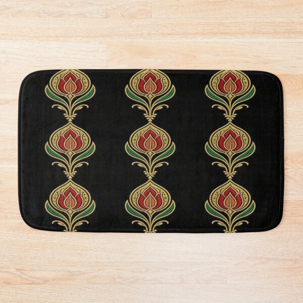 Item preview, Gold Ottoman Tulip Pattern Embroidery Art designed and sold by Breezes-of-Ida.