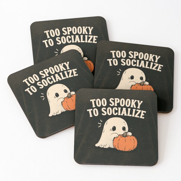 Item preview, Too Spooky To Socialize Introvert Ghost Halloween designed and sold by NicolasGlowArt.
