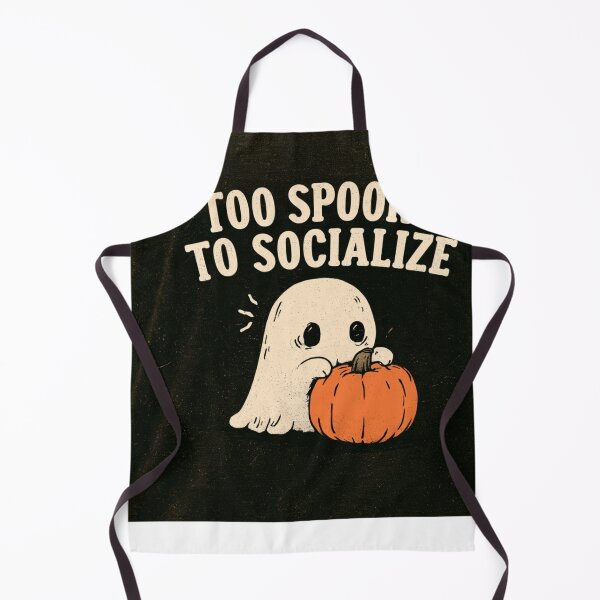 Item preview, Too Spooky To Socialize Introvert Ghost Halloween designed and sold by NicolasGlowArt.