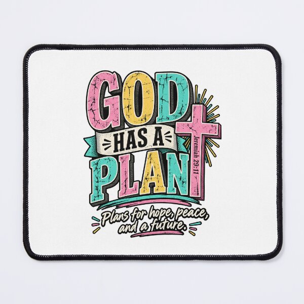 Item preview, God Has A Plan Jeremiah 29 11 Christian Hope Peace Retro Design designed and sold by SEINENGAPPI18.