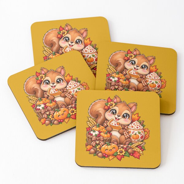 Item preview, Kawaii Thanksgiving Squirrel – Cute Pumpkin Spice, Pumpkin Pie, Fall Harvest & Cozy Autumn Design designed and sold by ALH Apparel.