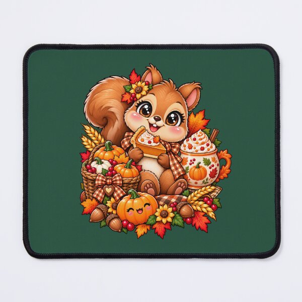 Item preview, Kawaii Thanksgiving Squirrel – Cute Pumpkin Spice, Pumpkin Pie, Fall Harvest & Cozy Autumn Design designed and sold by ALH Apparel.