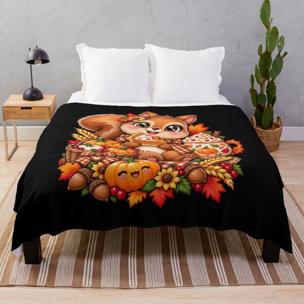 Item preview, Kawaii Thanksgiving Squirrel – Cute Pumpkin Spice, Pumpkin Pie, Fall Harvest & Cozy Autumn Design designed and sold by ALH Apparel.