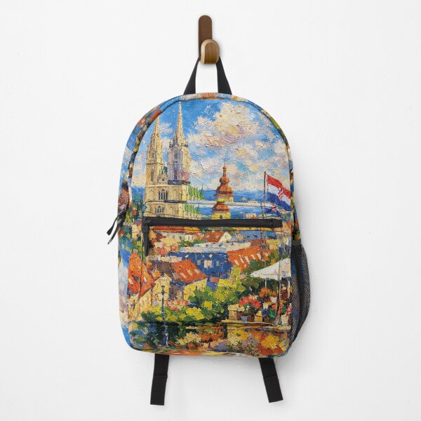 Item preview, Zagreb, Croatia – a painting of a summer day in this beautiful European city. designed and sold by GalleryKauffeld.