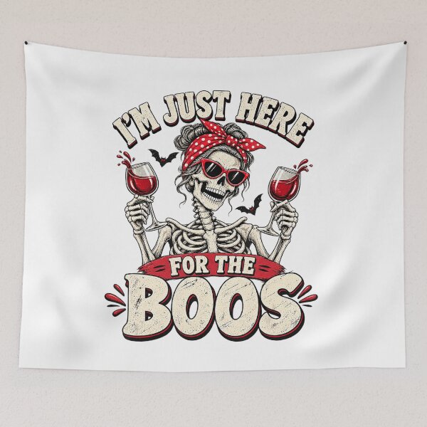 Item preview, I’m Just Here for the Boos Skeleton designed and sold by NoeValdric.