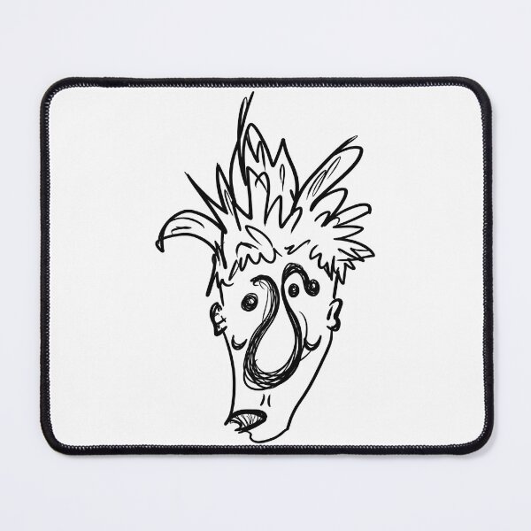 Item preview, Scruffy guy - line art doodle designed and sold by urkog.