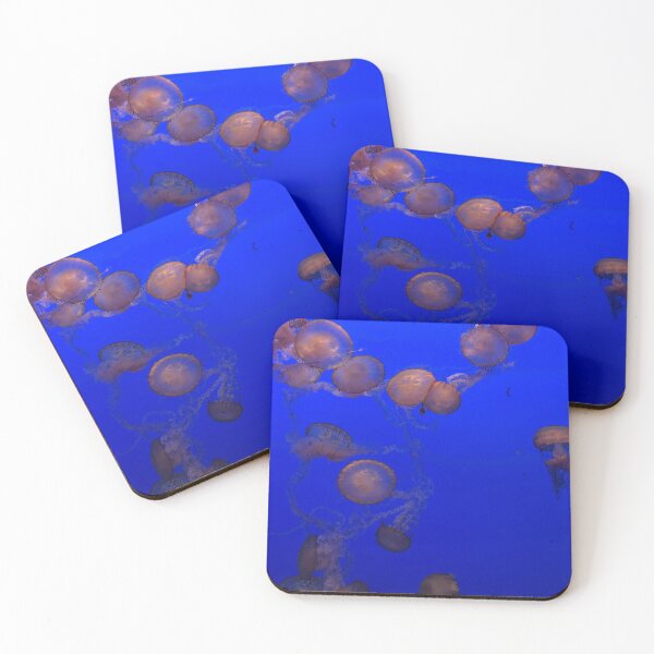 Item preview, Dancing Jelly Fish in Deep Blue designed and sold by WanderingLife.