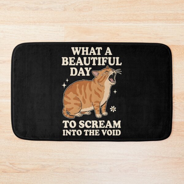 Item preview, What A Beautiful Day To Scream Into The Void Orange Cat designed and sold by Emmatshirt1.