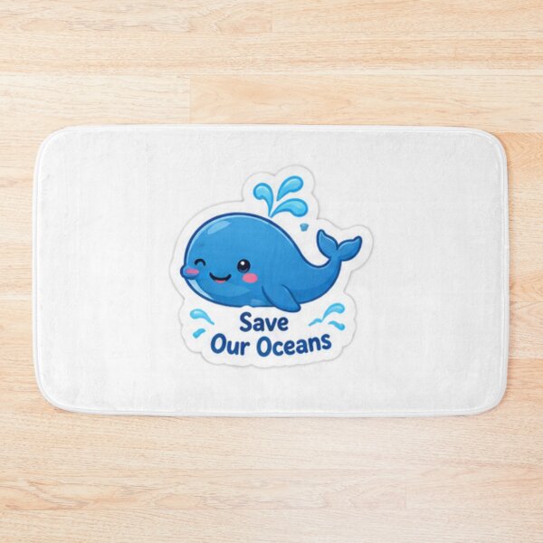 Item preview, Cute Save Our Oceans Whale Marine Life designed and sold by LearnFunStore.